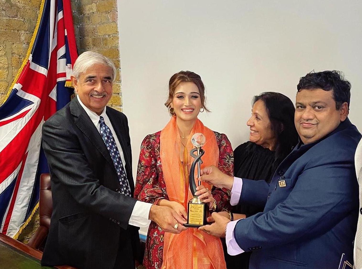Southwark Mayor Councilor Sunil Chopra honored Aarushi Nishank