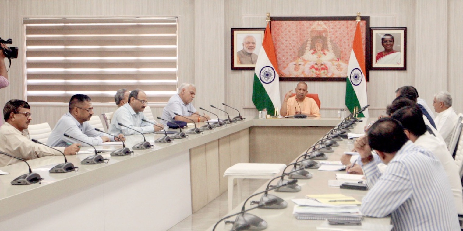 Chief Minister Yogi Adityanath held a meeting with high officials regarding Covid-19 and communicable diseases management