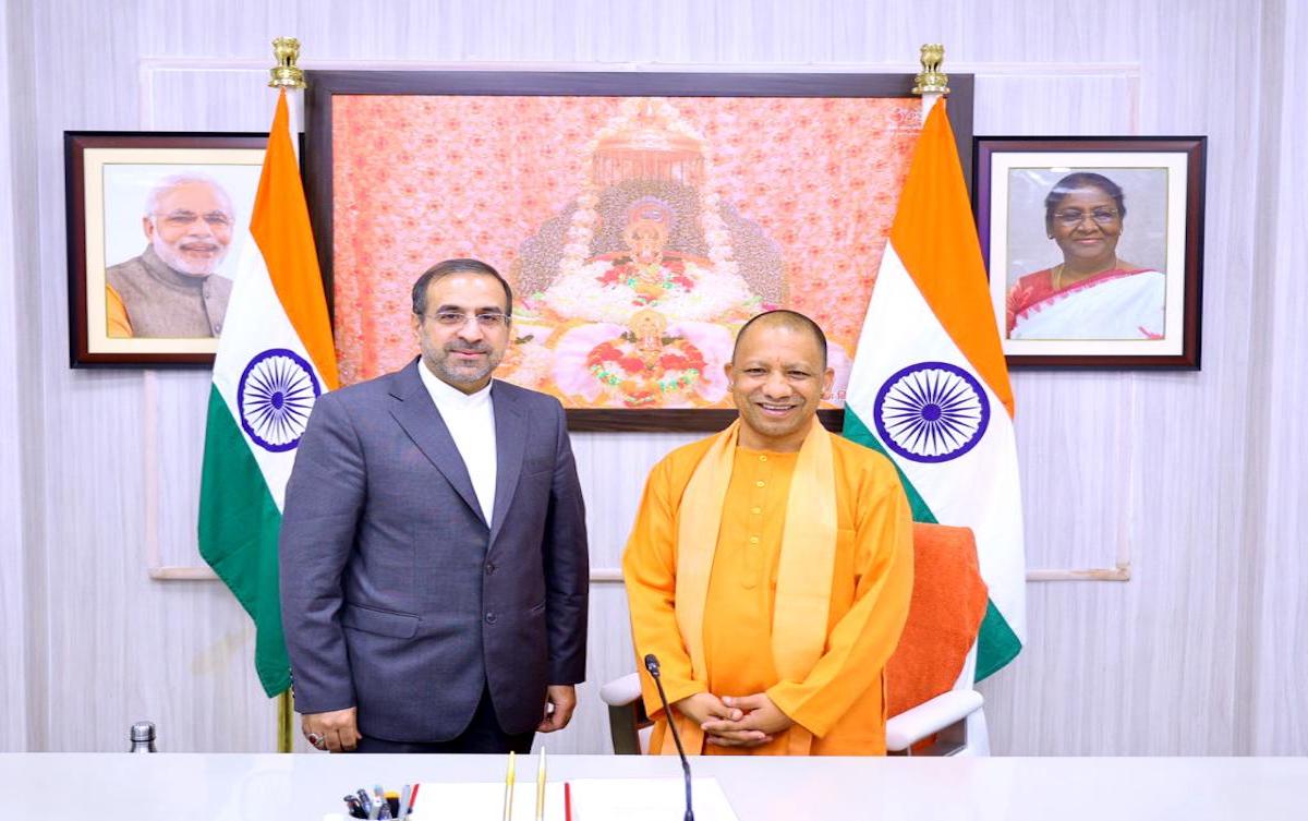 CM Yogi while meeting with the high officials of Iran on economic development and other development-oriented issues