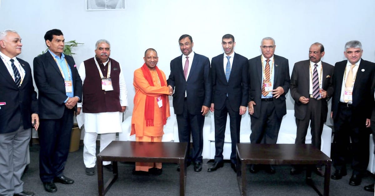 Chief Minister Yogi Adityanath meeting with the foreign delegation in Lucknow