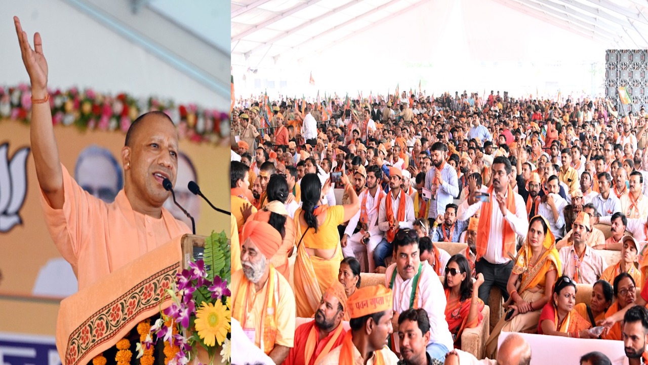 CM Yogi addressed public meeting in kanpur
